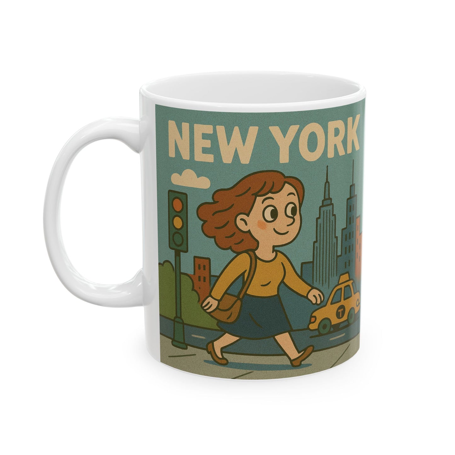 Mug - Today is a Nice Day for a Walk in New York Ceramic Mug
