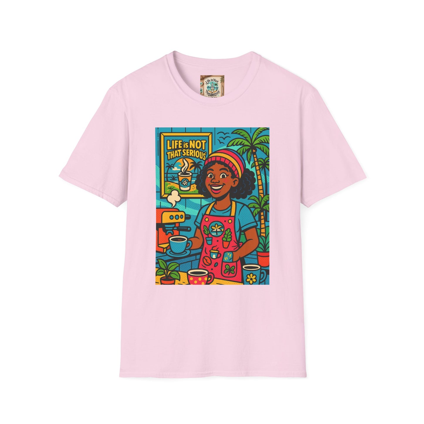 Coffee Barista Unisex T-Shirt - Nice Barista Making Coffee Design