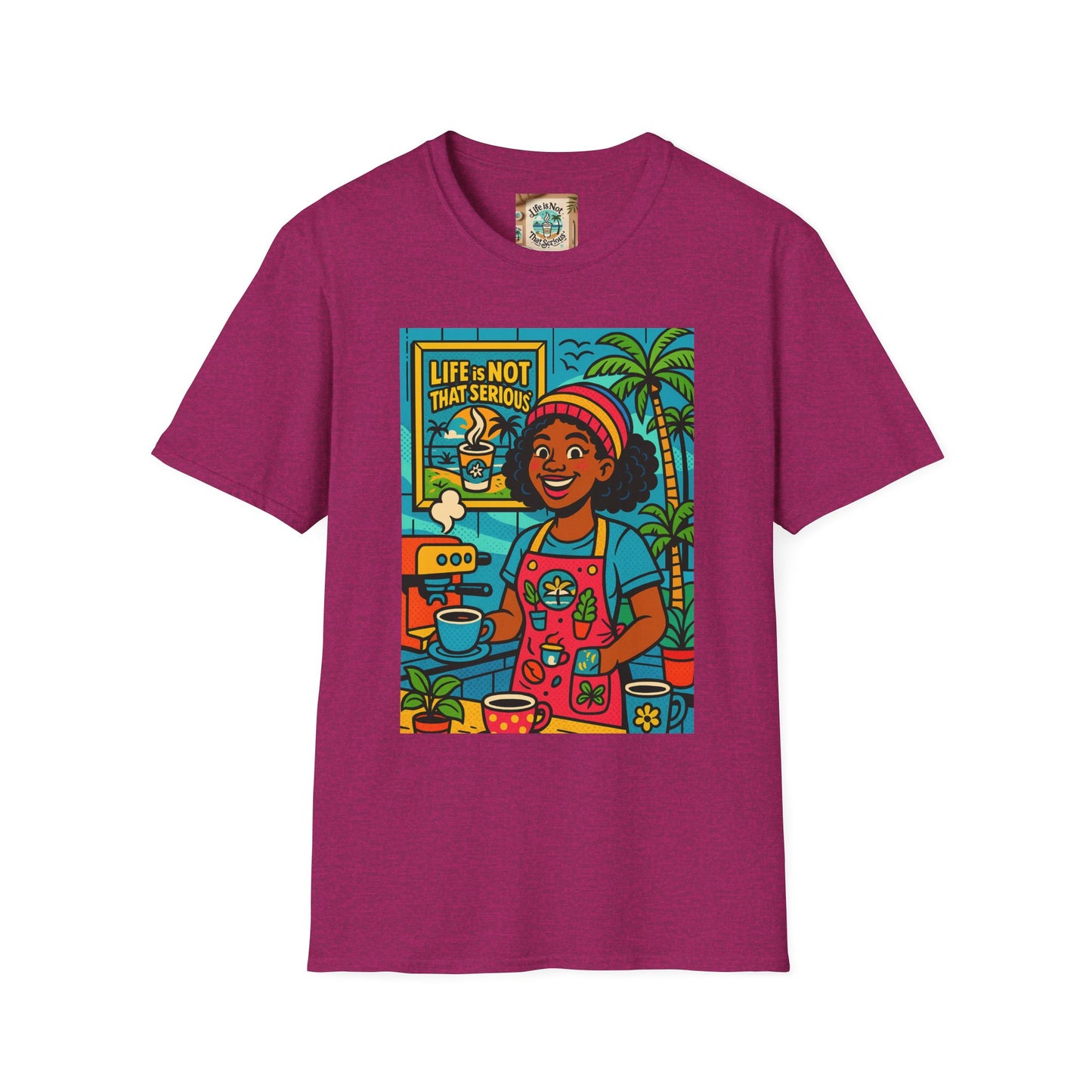 Coffee Barista Unisex T-Shirt - Nice Barista Making Coffee Design