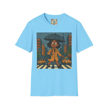 Graphic Tee - Raining in New York and still smiling Life is not that serious