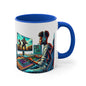 Mug - Young Kid Playing Video Games Accent Mug